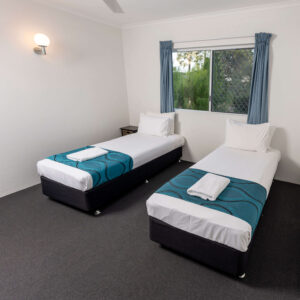 Second bedroom at Cocos Holiday Apartments, Trinity Beach