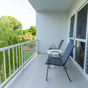 Balcony views at Cocos Holiday Apartments, Trinity Beach
