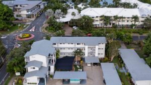 Birdseye view of Cocos Holiday Apartments, Trinity Beach